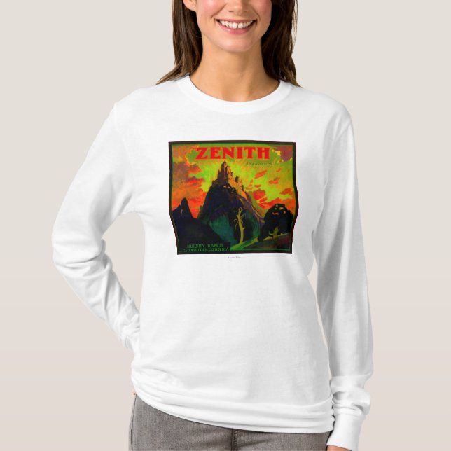 T-shirt Zénith LabelWhittier orange, CA (Devant)