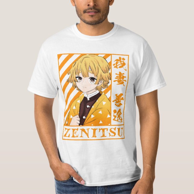 T-shirt Zenitsu Kimetsy sur yaiba (Devant)