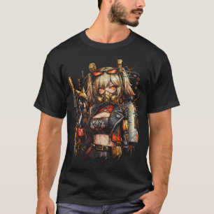 T-shirt Zenless Zone Zero Burnice Feu Blanc Anomalie Barte