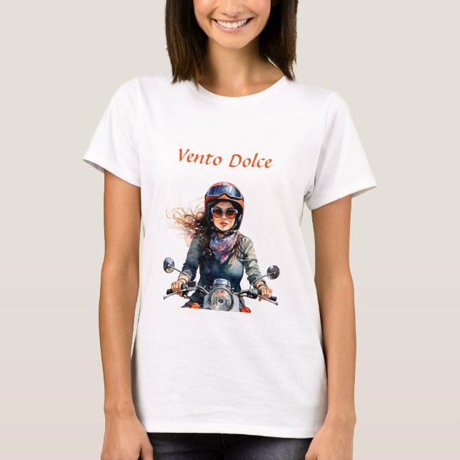 T-shirt "Zephyra" "Vento Dolce" - Vent doux (Devant)