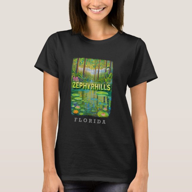 T-shirt Zephyrhills Florida FL Natural Springs Splendor SD (Devant)