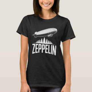 T-shirt Zeppelin Airship Above Forest