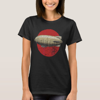 T-shirt Zeppelin Airship Retro Pilot Airship Vintage