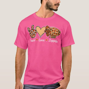 T-shirt Zeppelin dirigeable 70s 80s en détresse fami