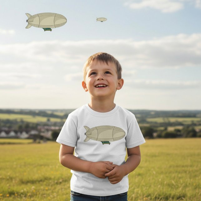 T-shirt Zeppelin Rétro Dirigeable Sci-Fi (Créateur téléchargé)