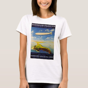 T-shirt Zeppelin Voyages ~ Survol de la mer et de la terre