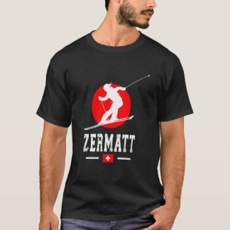 T-shirt Zermatt Ski Resort Alps Swiss Mountains Switzerlan