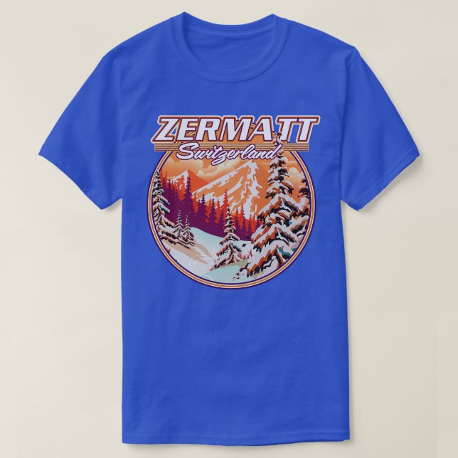 T-shirt Zermatt Suisse (Design devant)
