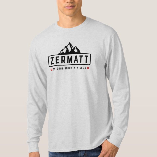 T-shirt Zermatt Suisse en plein air (Devant)