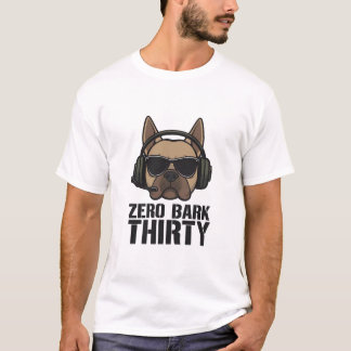 T-shirt Zero Bark Thirty Dog Parody Art