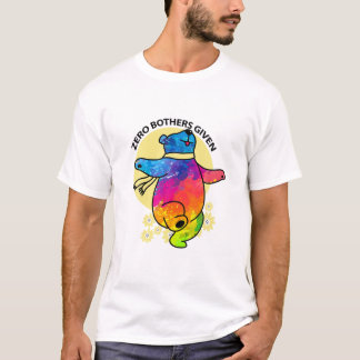 T-shirt Zéro Bothers Donné Tie Dye Danse Ours Drôle Ours