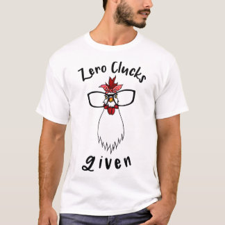 T-shirt Zéro Caquet Donné Drôle Ferme De Poules Fermier Co
