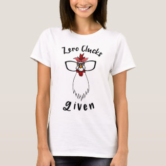 T-shirt Zéro Caquet donné Drôle Ferme de poulets Agriculte