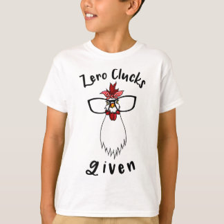 T-shirt Zéro Caquet donné Drôle Ferme de poulets Agriculte
