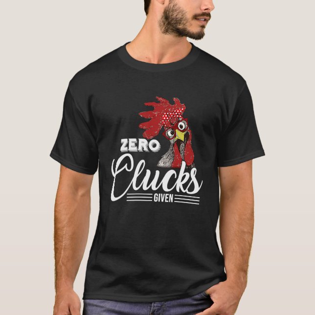 T-shirt Zéro Caquets Donnés  Poulet  Poulet (Devant)