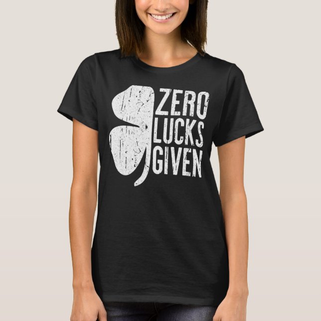 T-shirt Zéro chance donnée - Chemise de la Saint Patrick (Devant)