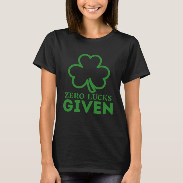 T-shirt Zéro Chance Donnée  Fête de la Saint-Patrick St Pa (Devant)