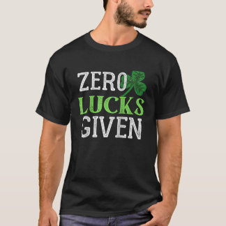 T-shirt Zéro chance donnée   Vintage Raglan de la Saint-Pa
