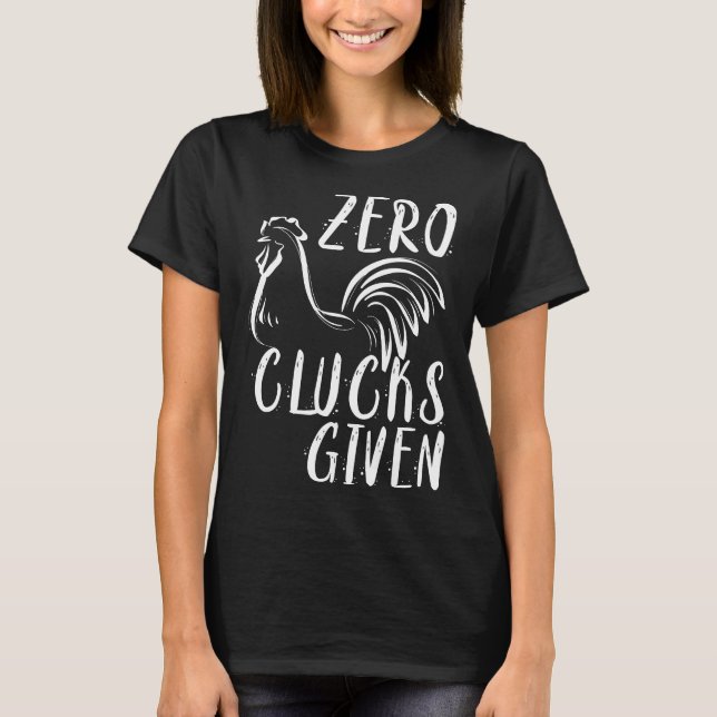 T-shirt Zéro Clucs Donné Poulet Agricole (Devant)