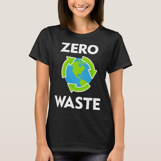 T-shirt Zéro Déchet Jour de la Terre Environnemental Profe (Devant)