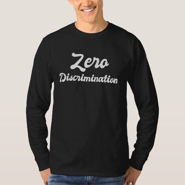 T-shirt Zéro Discrimination Égalité des Droits Anti Racism (Devant)