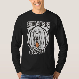 T-shirt Zéro Écorce Donné Chien Animal Basset Citation Hou