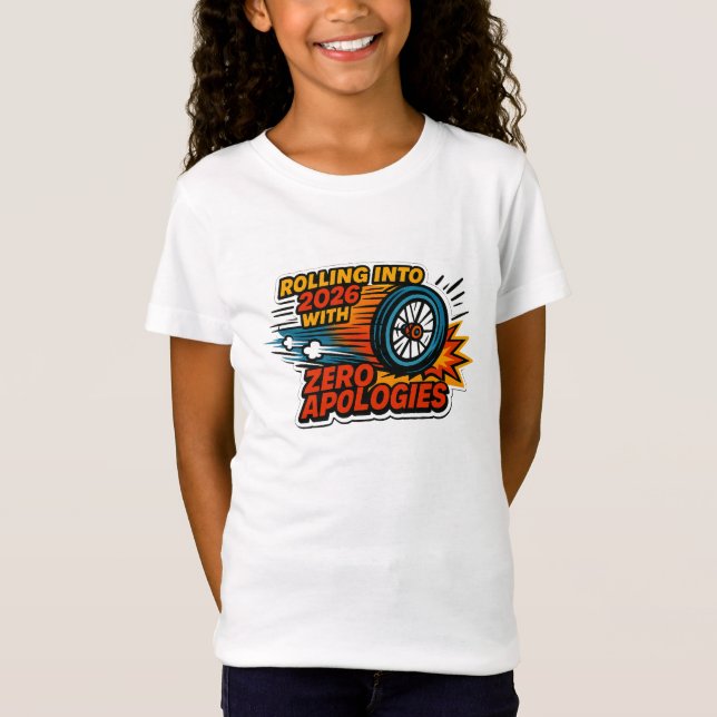 T-Shirt « Zéro excuses » Fauteuil roulant pour 2026 (Devant)