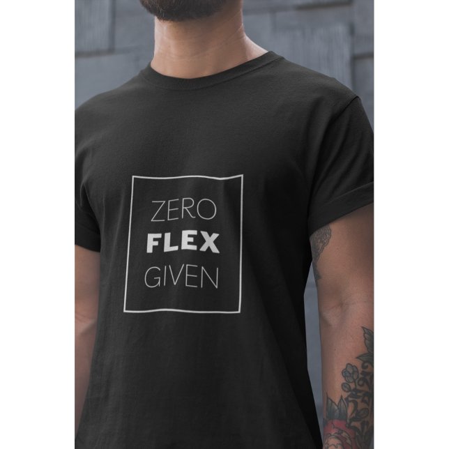T-shirt Zéro Flex Donné Conception De Devis Moderne (Créateur téléchargé)