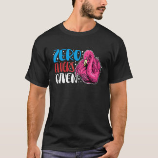 T-shirt Zero Flocks Given  Animal  Flamingo For Men Women
