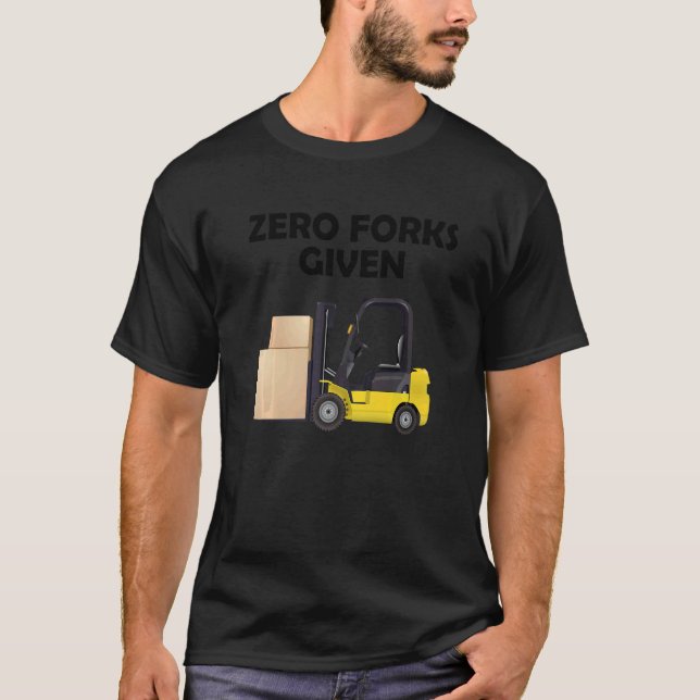 T-shirt Zéro fourchettes données (Devant)
