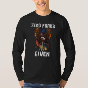 T-shirt Zéro Fourchettes Données Le Conducteur De Chariot