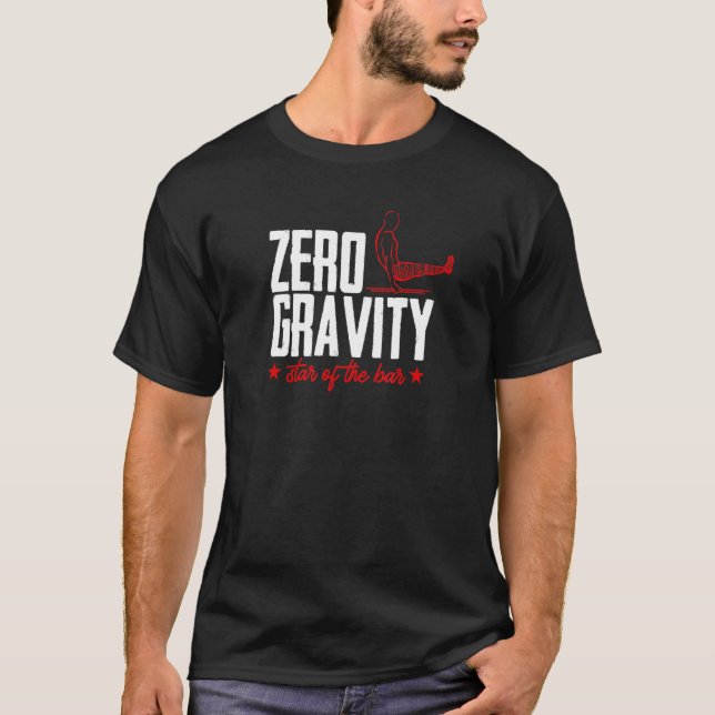 T-shirt Zero Gravity Star Of The Bar - Street Workout Cali (Devant)