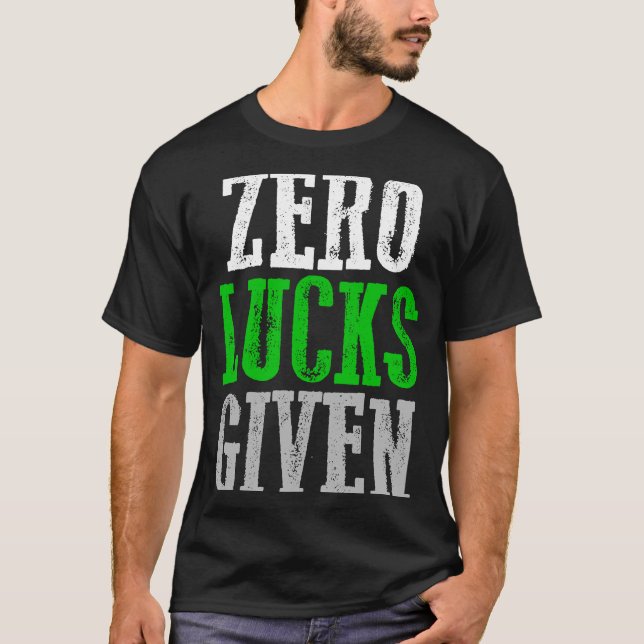 T-shirt ZÉRO LUCKS DONNÉES Graphiques (Devant)