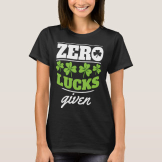T-shirt Zero lucks given Shamrock C leaf