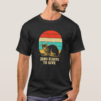 T-shirt Zéro Peluches à Donner Chat Maman Chat Chaton Papa