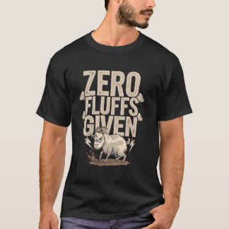 T-shirt Zéro Peluches Données Humour de Chèvre Drôle et En