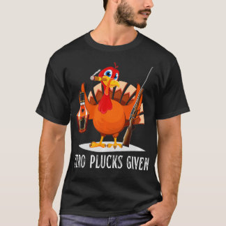 T-shirt Zéro Plucks Donné Friendsgiving Thanksgiving Turke