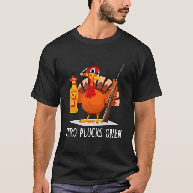 T-shirt Zero Plucks Given Friendsgiving Thanksgiving Turke (Devant)
