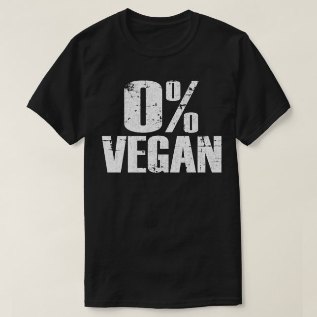 T-shirt Zéro pour cent Vegan Barbecue Grillades pour homme (Design devant)