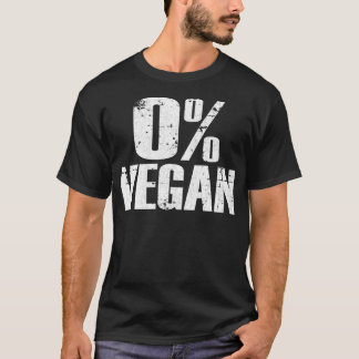 T-shirt Zéro pour cent Vegan Barbecue Grillades pour homme