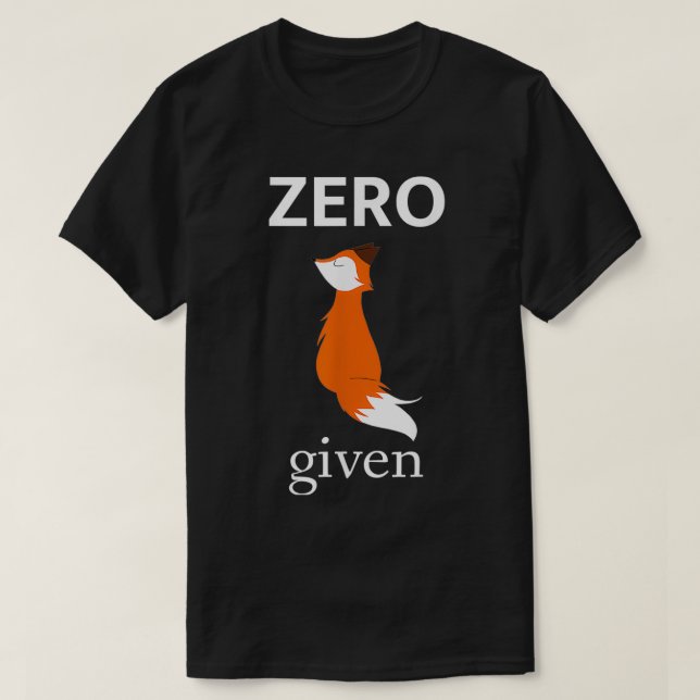 T-shirt Zéro Pour Donné (Design devant)