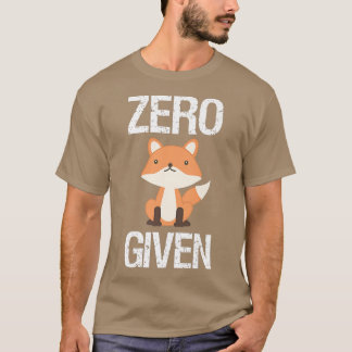 T-shirt Zéro Pour Donné Drôle Cadeau Predator Humour Forêt