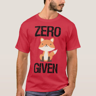 T-shirt Zéro Pour DonnéDrôle Cadeau Prédateur Forêt Humour