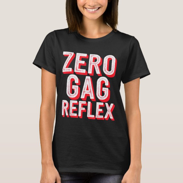 T-shirt Zéro Réflexe Nauséeux, Mème Drôle de Fête de Bache (Devant)