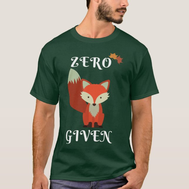 T-shirt Zéro Renard Donné (Devant)