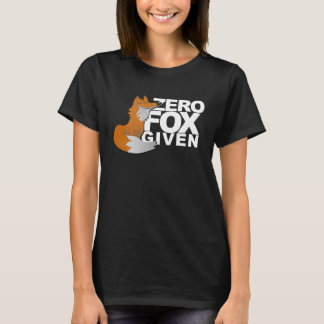T-shirt Zéro Renard Donné  Renard  Bavardage