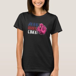 T-shirt Zéro troupeaux donnés Animal Flamant rose pour h