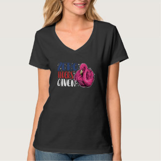 T-shirt Zéro troupeaux donnés Animal Flamant rose pour h