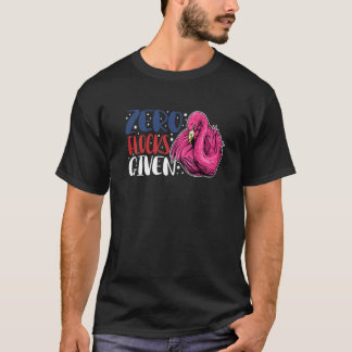 T-shirt Zéro troupeaux donnés Animal Flamant rose pour h