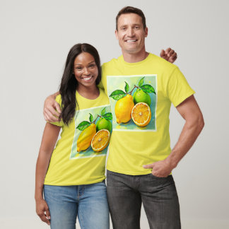 T-shirt Zesty Citrus Burst Sunshine Design